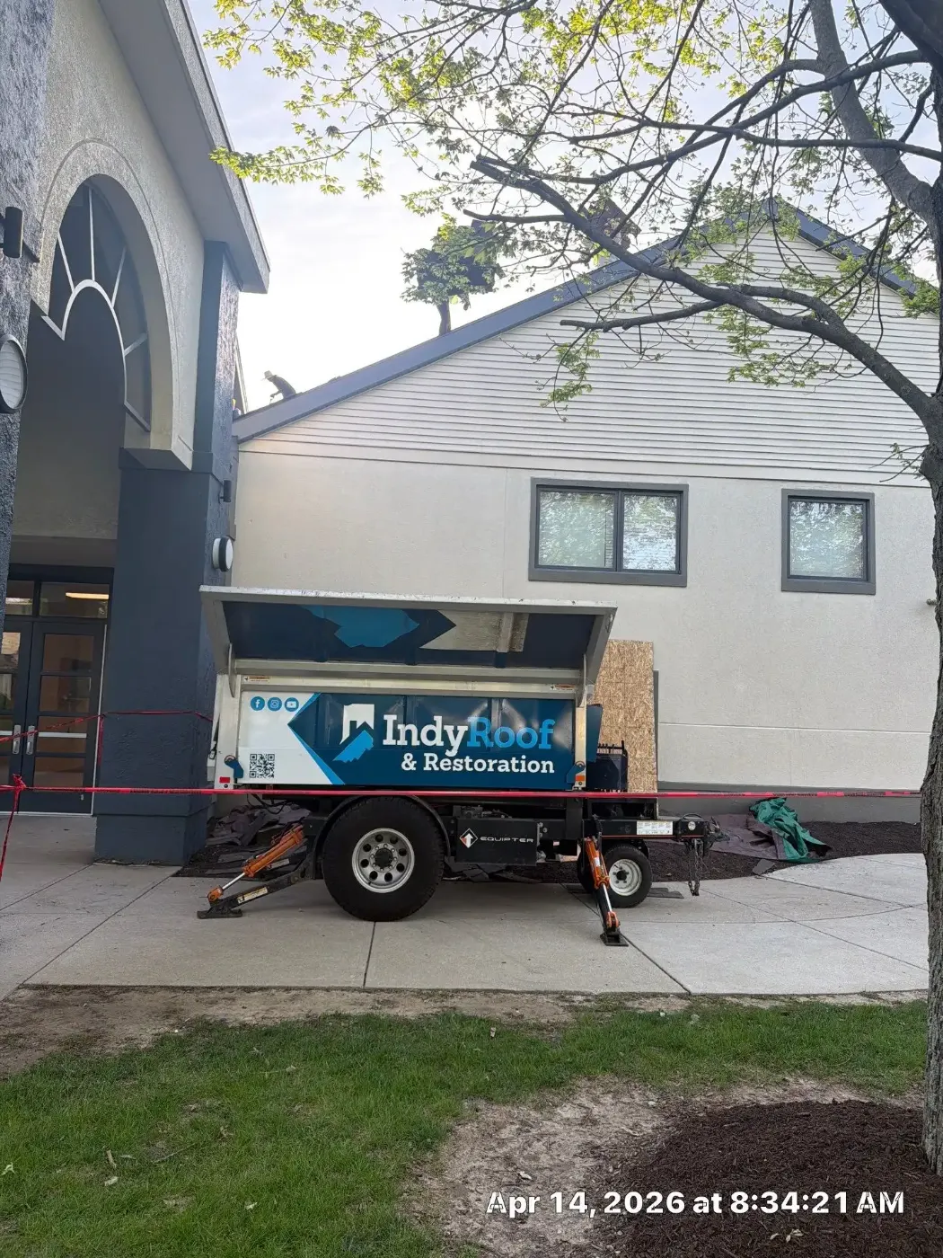 Commercial roof inspection documented in Hope