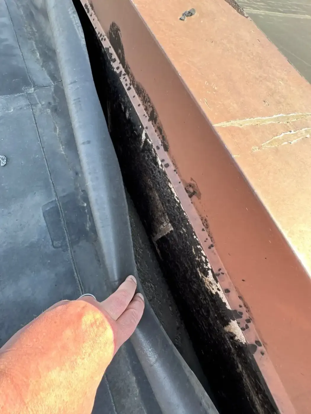 Commercial roof inspection documented in Hope
