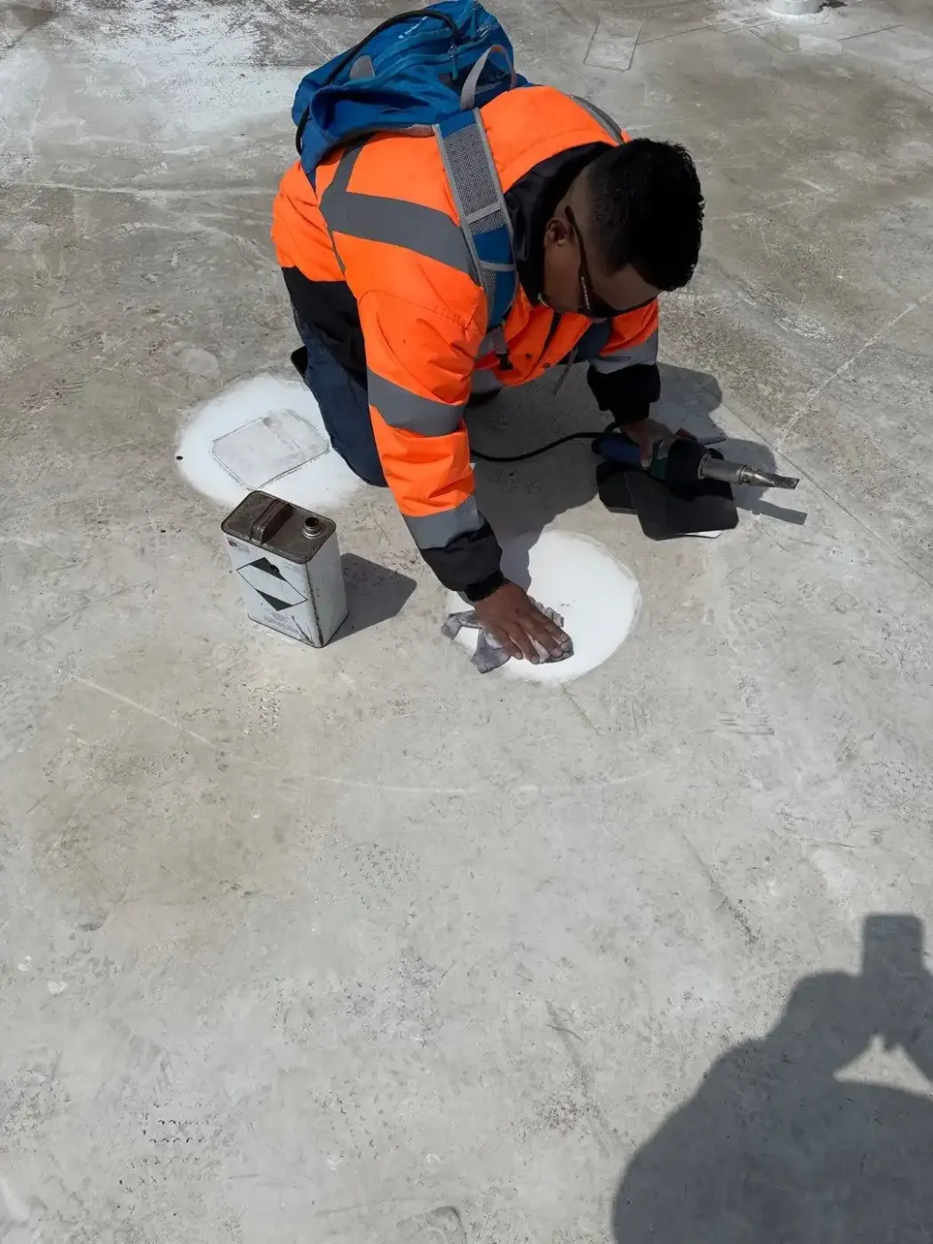 Commercial roof inspection documented in Hope